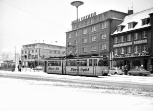 Tw 105 Linie 3 Remscheid Hbf, 30.12.1968