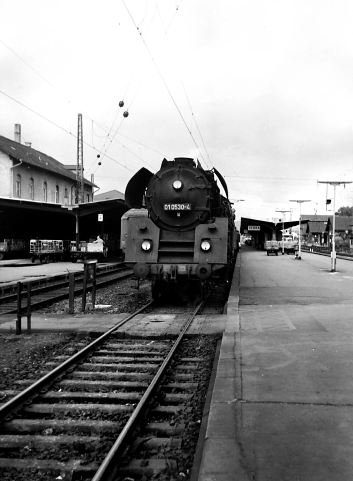 01 0530-4 Bebra Bahnsteig, 11.09.1972