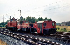 Lokzug in Gelsenkirchen Bismarck, 15.09.1973