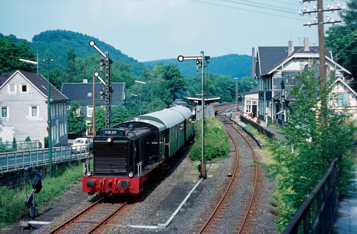 V36 231 Ausfahrt Wuppertal-Beyenburg, 09.06.1979