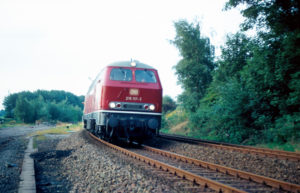 215 117-3 Einfahrt Remscheid-Lennep, 29.08.1983