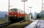 216 003-4 in Remscheid-Lennep an der Loktankstelle, 05.1987