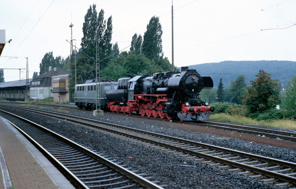 Dampflok 52 8086 in Schwelm am 10.09.1994