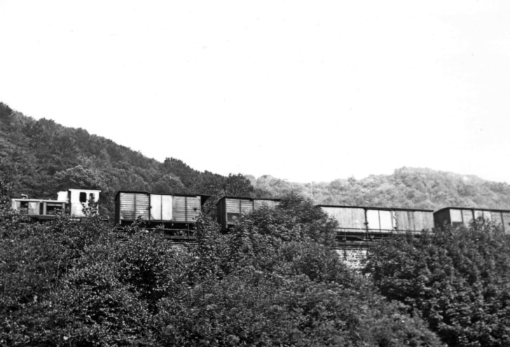 Brohltalbahn Güterverkehr Tönissteiner Viadukt, 03.07.1971